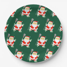 Lacrosse Weihnachtsfeiertag Pappteller