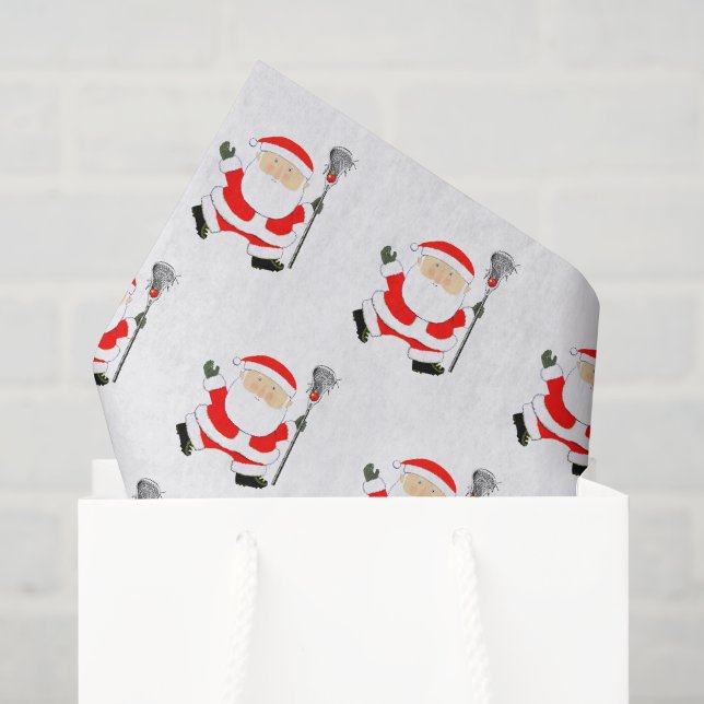 Lacrosse Weihnachtsfeiertag Seidenpapier (Geschenktüte)