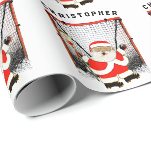 Lacrosse Weihnachtsgeschenk Geschenkpapier