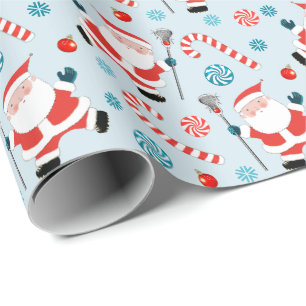 Lacrosse-Weihnachtsgeschenk-Verpackungspapier Geschenkpapier