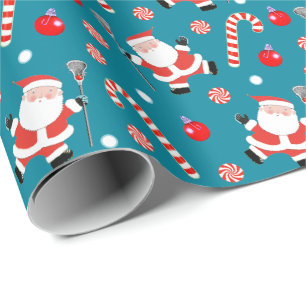 Lacrosse-Weihnachtsgeschenk-Verpackungspapier Geschenkpapier