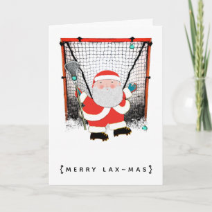 Lacrosse-Weihnachtsgrüße Feiertagskarte