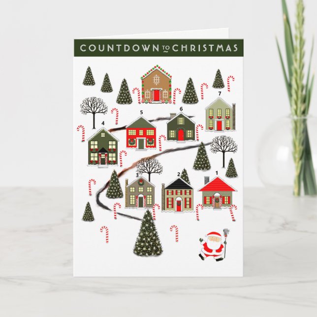 Lacrosse Weihnachtskarte Feiertagskarte (Vorderseite)