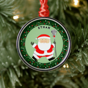 Lacrosse-Weihnachtskollektion Ornament Aus Metall