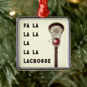 Lacrosse-Weihnachtskollektion Silbernes Ornament