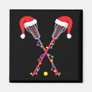 Lacrosse Weihnachtsmannmütze Weihnachtsbeleuchtung Magnet