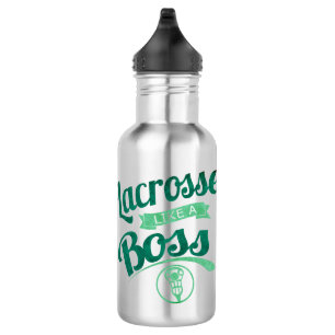 Lacrosse wie ein Boss Edelstahlflasche