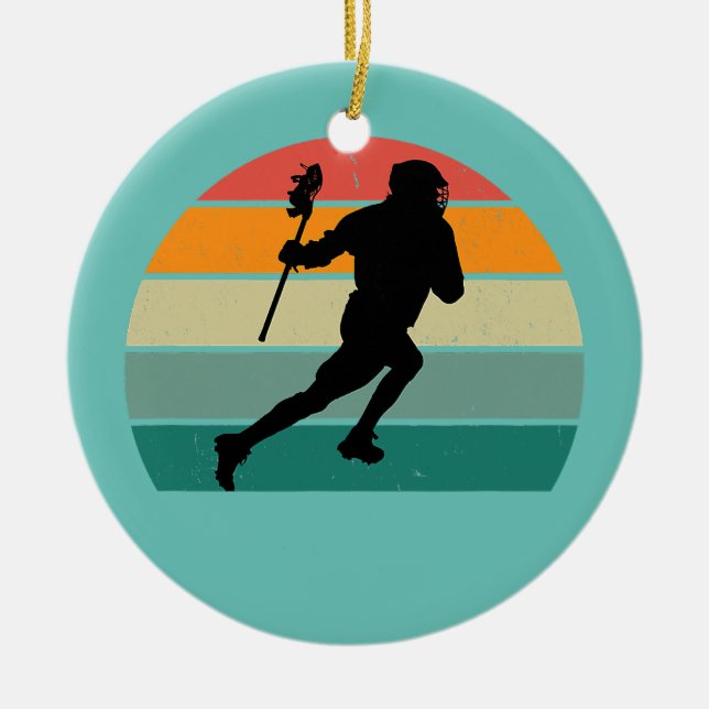 Lacrosser Lacrosse Stick Protection Goal Ball Keramik Ornament (Vorne)