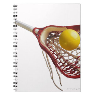 Lacrossestock und -ball notizblock