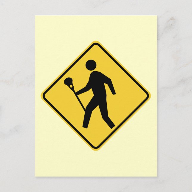 Lacrossing Postkarte (Vorderseite)