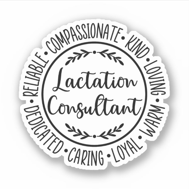 Lactation Consultant Breastfeeding Counselor Aufkleber (Vorderseite)