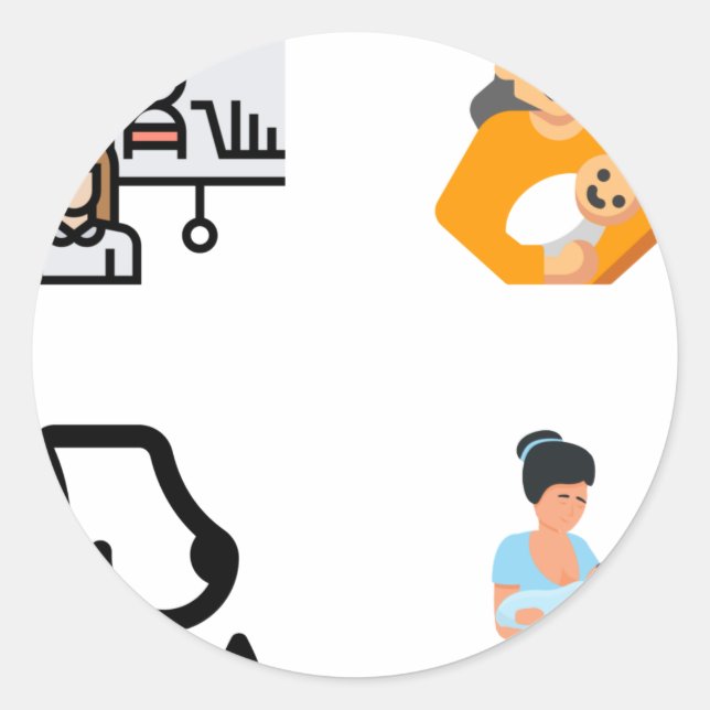 Lactation Consultant Nurse Sticker Pack - Lactatio (Vorderseite)