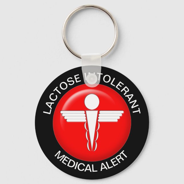 Lactose Intoleranz Schlüsselanhänger (Vorderseite)