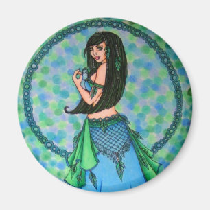 Lacy Belly Dancer Magnet