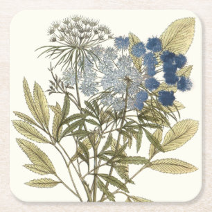 Lacy-Blätter - Blume und Grünflächen Rechteckiger Pappuntersetzer