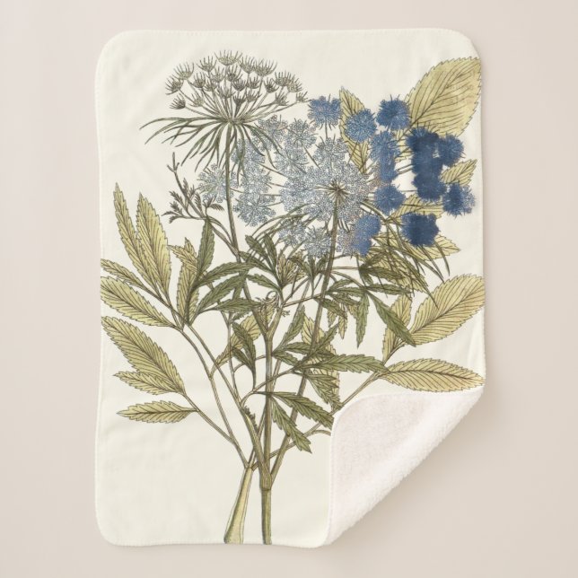 Lacy-Blätter - Blume und Grünflächen Sherpadecke (Vorderseite)