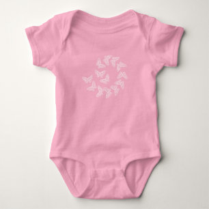 Lacy Butterflies Baby Bodysuit Strampler