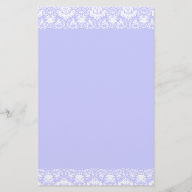 Lacy Damask Border Briefpapier (Vorderseite)