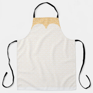 Lacy, geradlinig, weiß, Bridal Gown Schürze