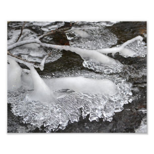 Lacy Ice Pattern Foto Print