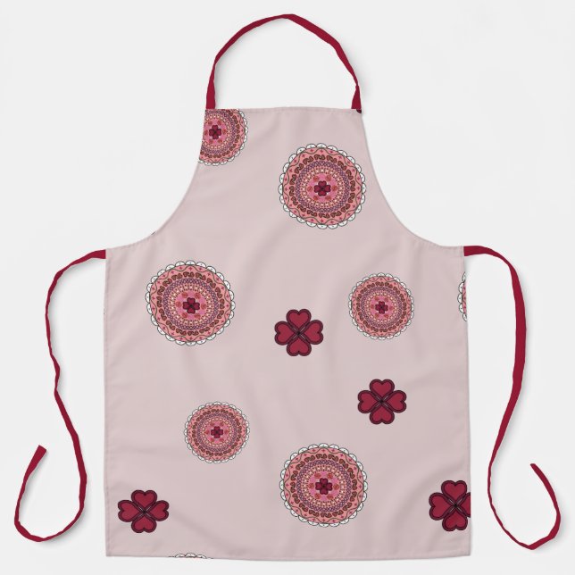 Lacy Valentine's Day All-over Print-Schürze Schürze (Vorderseite)