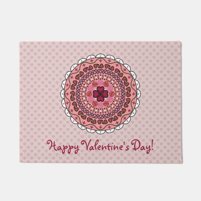 Lacy Valentine's Day Doormat Fußmatte (Vorderseite)