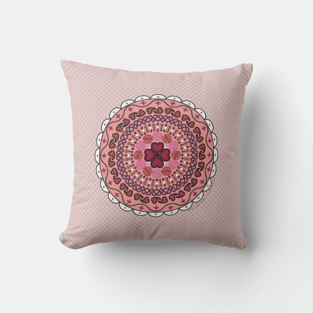 Lacy Valentine's Day Pillow Kissen (Vorderseite)