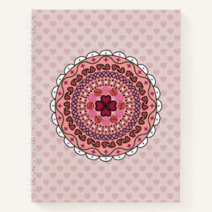 Lacy Valentine's Day Spiral Notebook Notizbuch