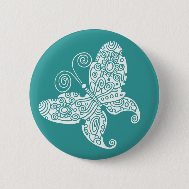 Lacy White Butterfly Button (Vorderseite)