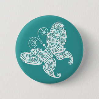 Lacy White Butterfly Button