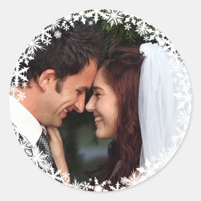 Lacy Winter Holiday Sticker (Vorderseite)