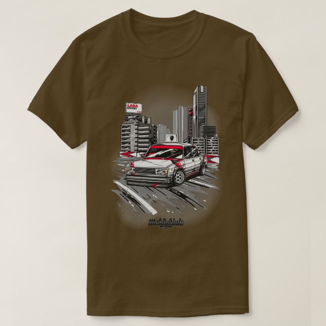 Lada Export 2105 rot T-Shirt (Design vorne)