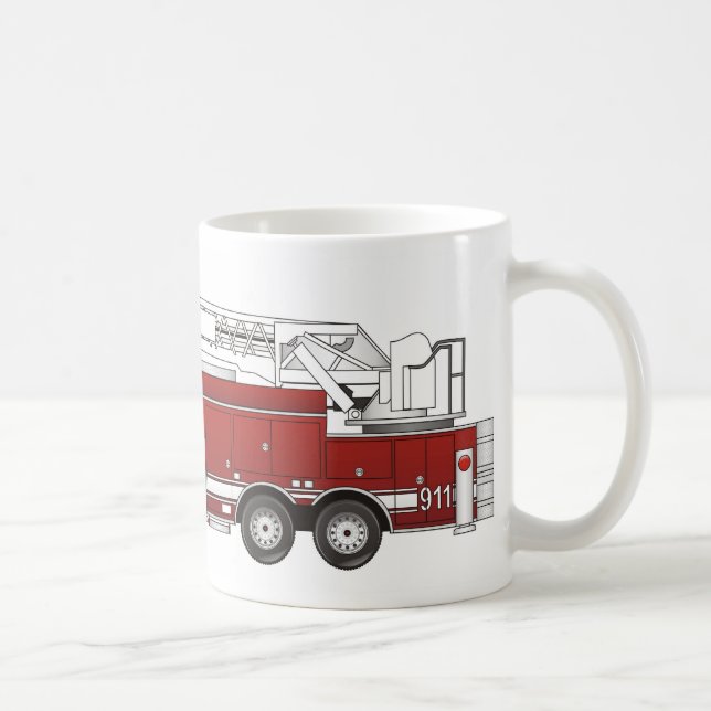 Ladder Fire Truck Tasse (Rechts)