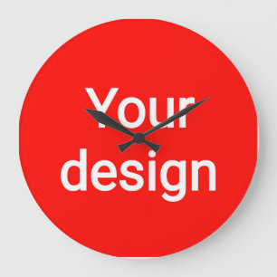Lade dein Design hoch Große Wanduhr