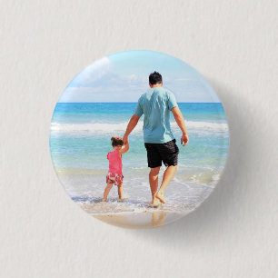 Lade Dein Foto Button Personalisiertes Geschenk