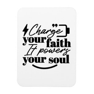 Lade deinen Glauben auf – Christliches Inspiration Magnet