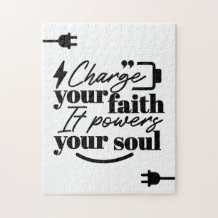 Lade deinen Glauben auf – Christliches Inspiration Puzzle