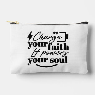 Lade Deinen Glauben auf – Christliches Inspiration Zubehörtasche