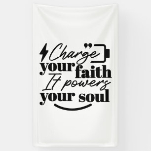 Lade Deinen Glauben auf – Christliches Inspirieren Banner