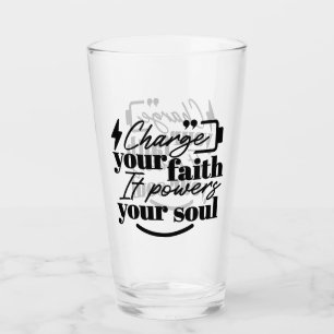 Lade Deinen Glauben auf – Christliches Inspirieren Glas