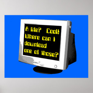 Lade ein lustiges Poster über das Leben herunter H