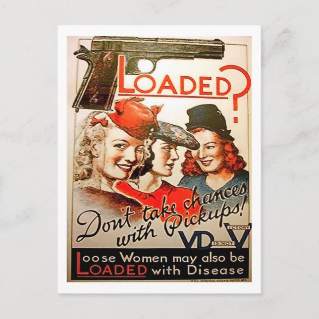 Lade? Machen Sie keine Chance mit Lieferwagen-Mädc Postkarte (Vorderseite)