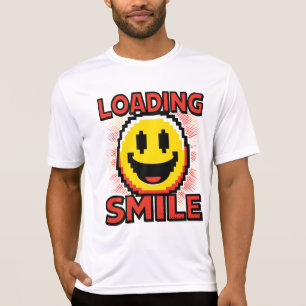 Lade Smile – Retro Pixel Art 8-Bit Smiley Gesicht T-Shirt