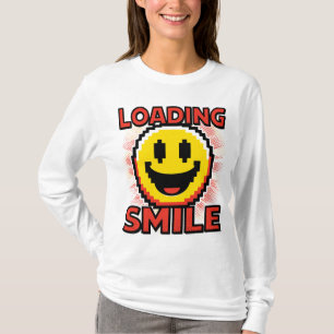 Lade Smile – Retro Pixel Art 8-Bit Smiley Gesicht T-Shirt