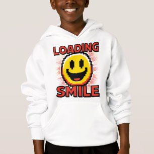 Lade Smiley – Retro Pixel Art 8-Bit Smiley Gesicht Hoodie