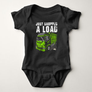 Lade Truck Driver Funny Trucker Driving Baby Strampler