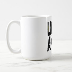 Ladeangst Glitch Brutalistische Typografie Desi Kaffeetasse