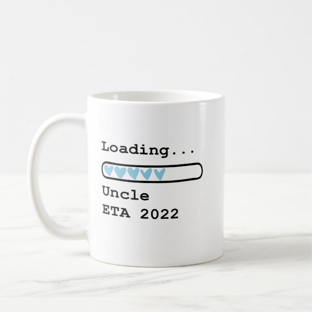Ladeeinheit ETA 2022 Baby Ankündigung Coffee Mu Kaffeetasse (Links)