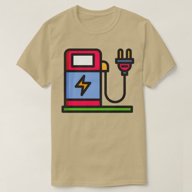 Ladegerät für Elektrofahrzeuge T-Shirt (Design vorne)