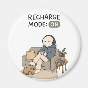 Ladegerät-Modus Ein Lustiger Introvertierter-Meme Magnet